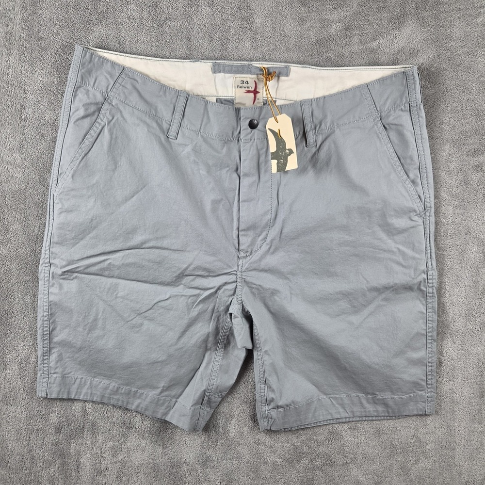 NWT Relwen Flyweight Flex Gray Shorts Size 34 8.5" Inseam Chino Huckberry